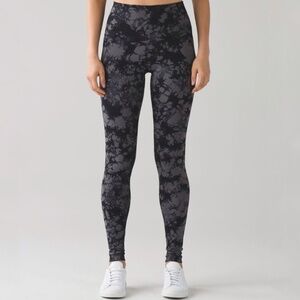 Lululemon Wunder Under Pant (Hi-Rise) Shibori Black Dark Carbon
